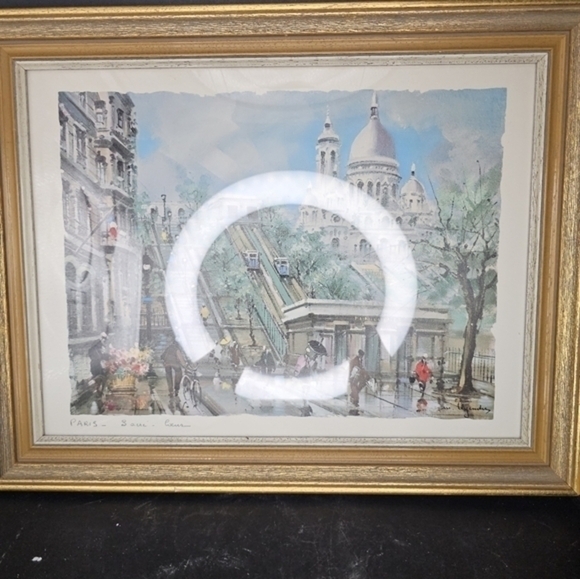 Vintage lithograph/print of Sacre Coeur and the surrounding area by Maurice Lege - Picture 2 of 7